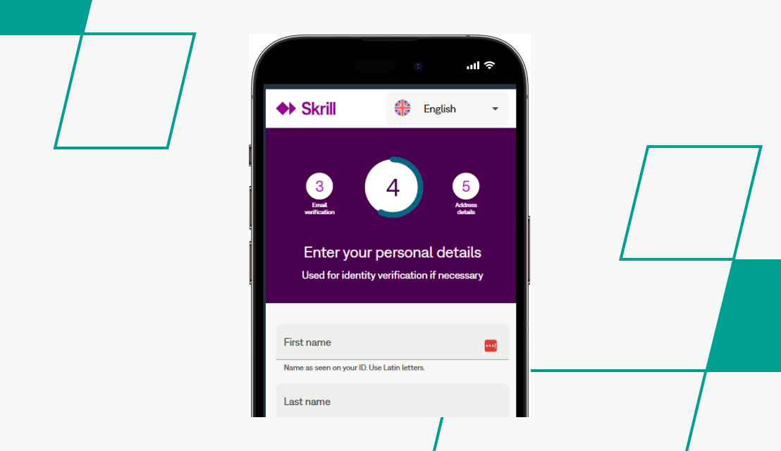Skrill Registration Process Part Five