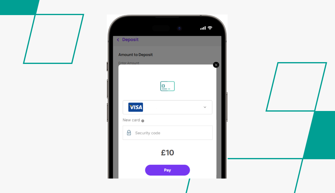 screenshot of kwiff deposit step 3