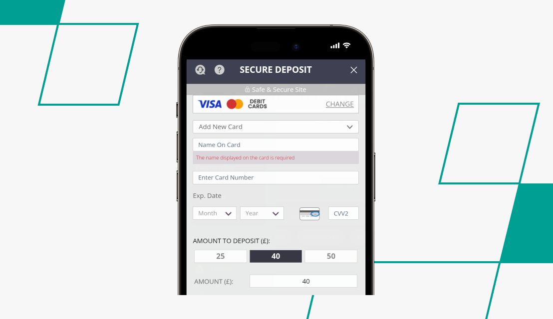 screenshot of betmaze deposit step 3