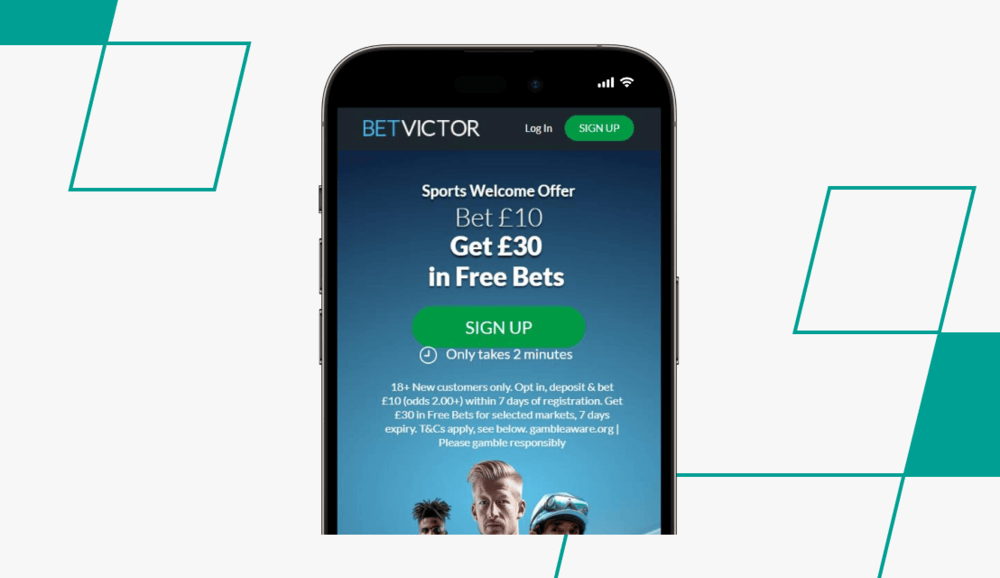 screenshot of betvictor sports welcome offer