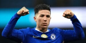 Chelsea vs Arsenal Carabao Cup semi-final bet builder tips, Enzo Fernandez pictured in action.
