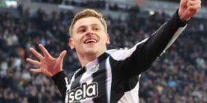 Newcastle vs Man City Carabao Cup semi-final bet builder tips. Harvey Barnes pictured