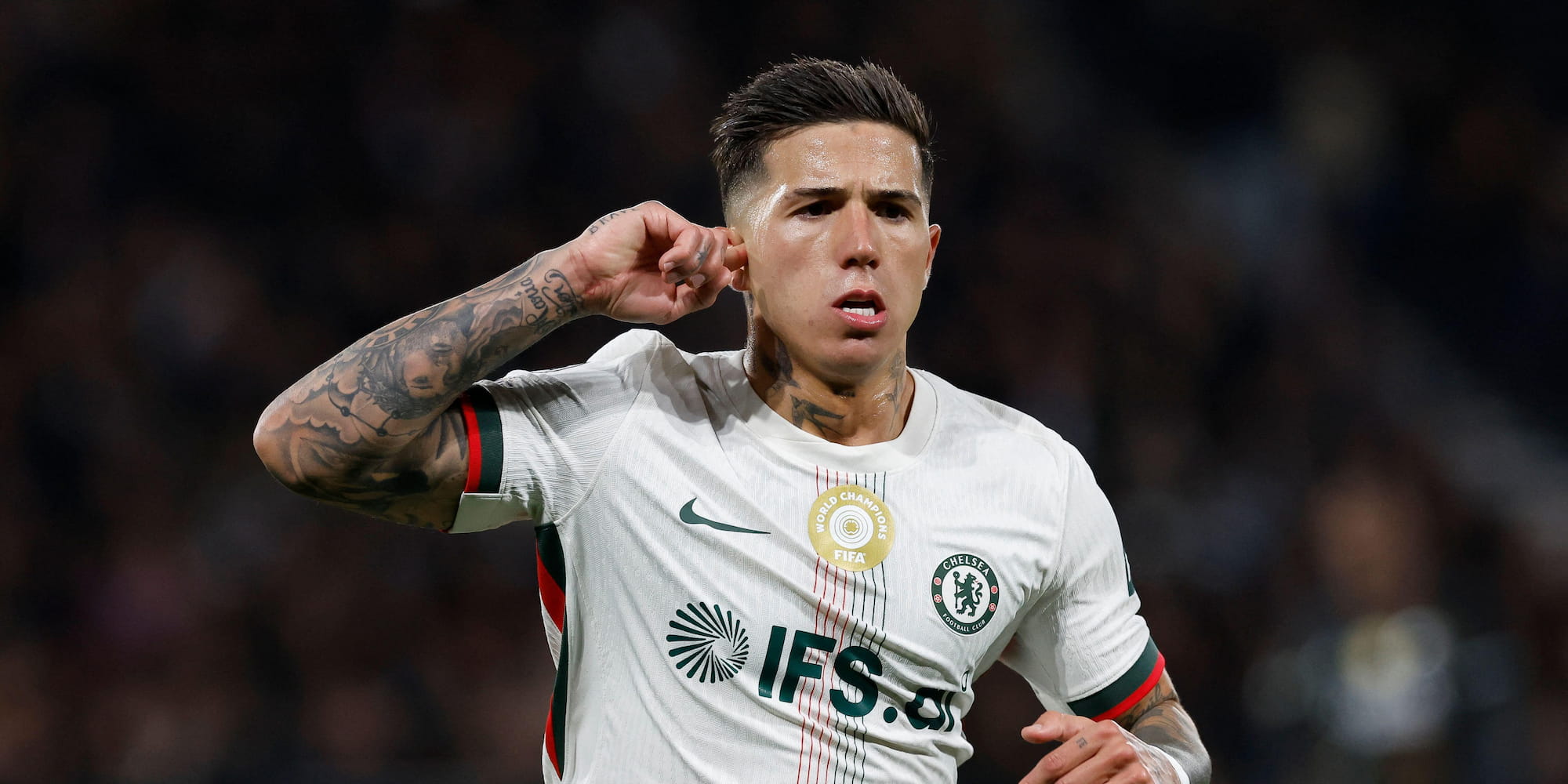 Champions League Acca Tips, Chelsea's Enzo Fernandez Pictured