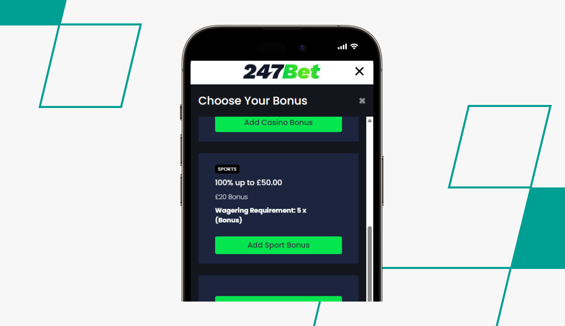 screenshot of 247bet deposit process step 3