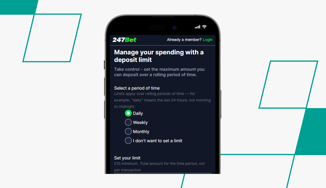 screenshot of 247bet registration process step 3