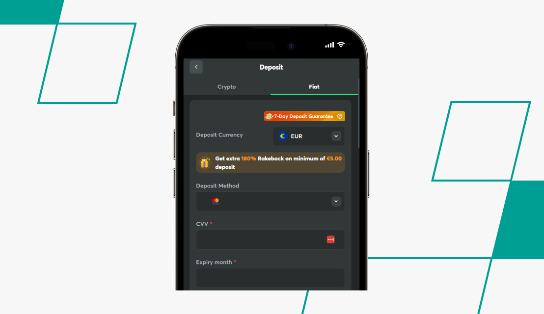 screenshot of bc.game fiat deposit process