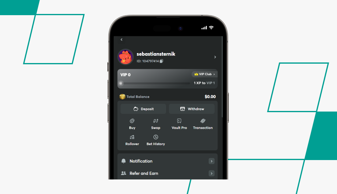 screenshot of bc.game withdrawal process step 2