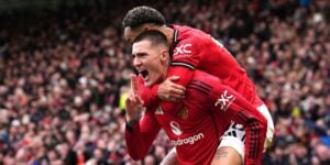 Man United vs Leeds United Bet Builder, Benjamin Sesko pictured in action