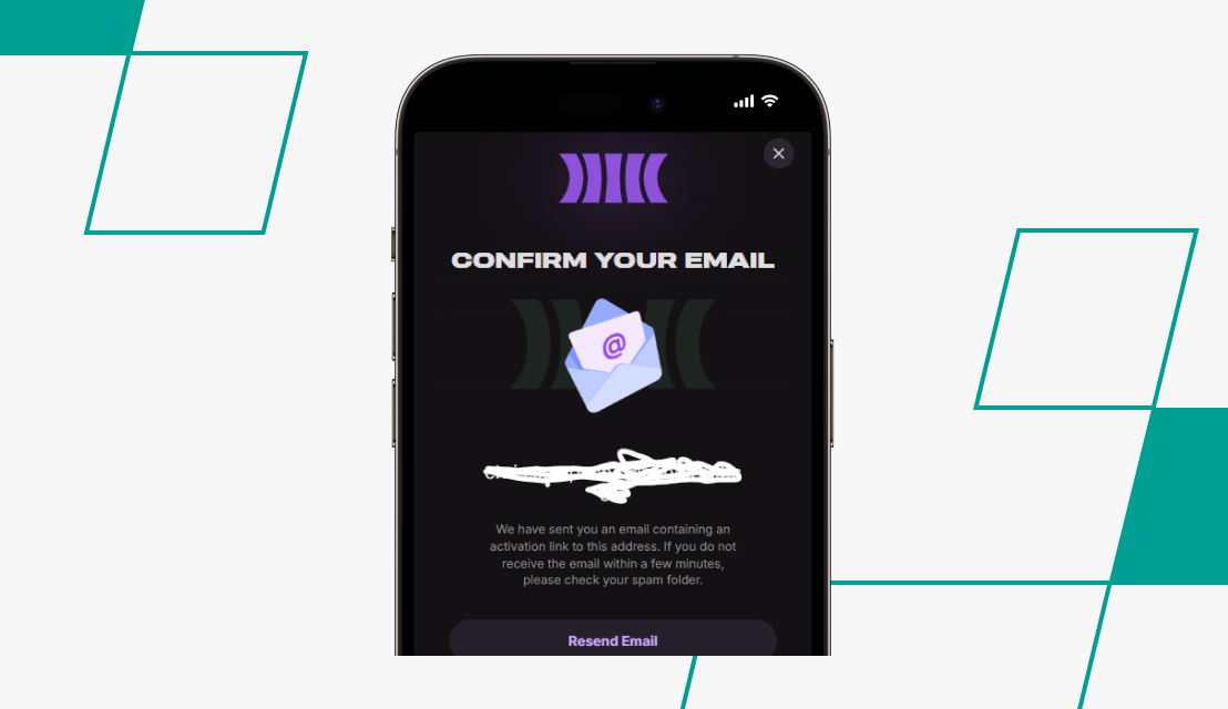 screenshot of cloudbet registration step 2