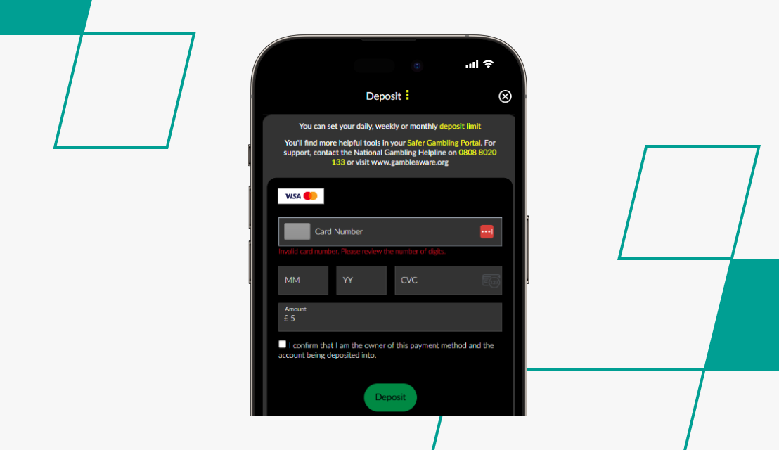 screenshot of parimatch deposit step 2