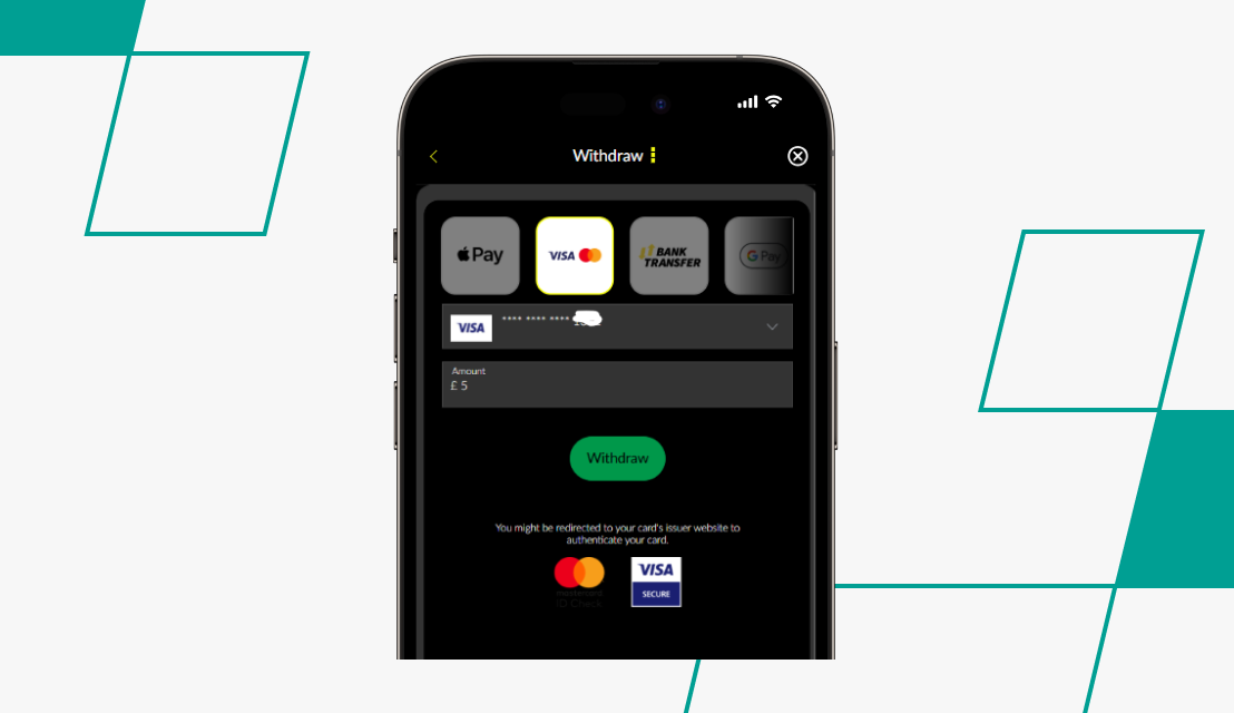screenshot of parimatch withdrawal step 3