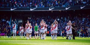 Rayo players at Barcelona 2026