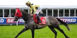 Ice Max heading to post at Chester Racecourse