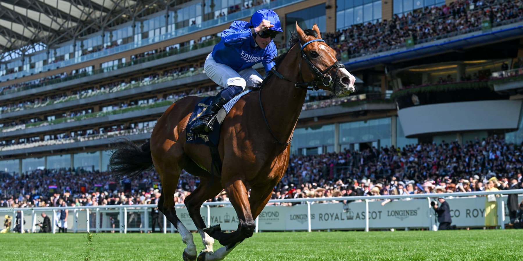 William Buick riding Ombudsman at Royal Ascot