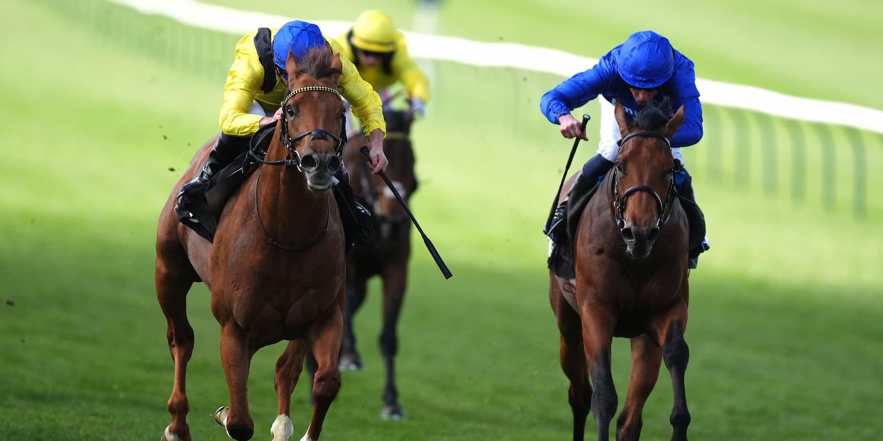 Morshdi winning the Feilden Stakes at Newmarket
