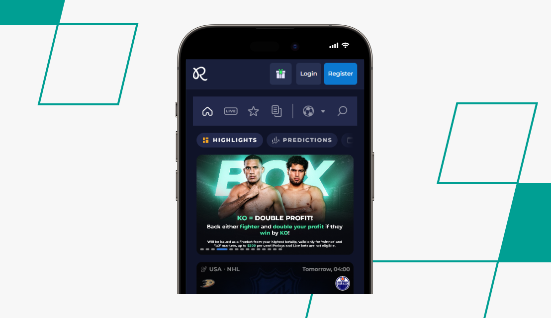 screenshot of rainbet registration step 1