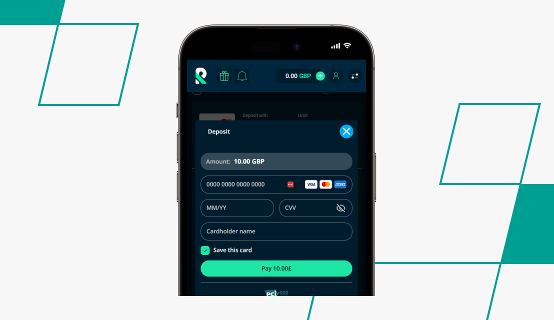 screenshot of rolletto deposit step 4