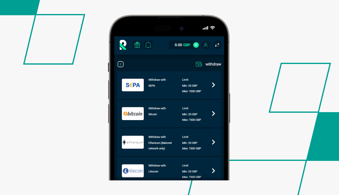 screenshot of rolletto withdrawal step 3