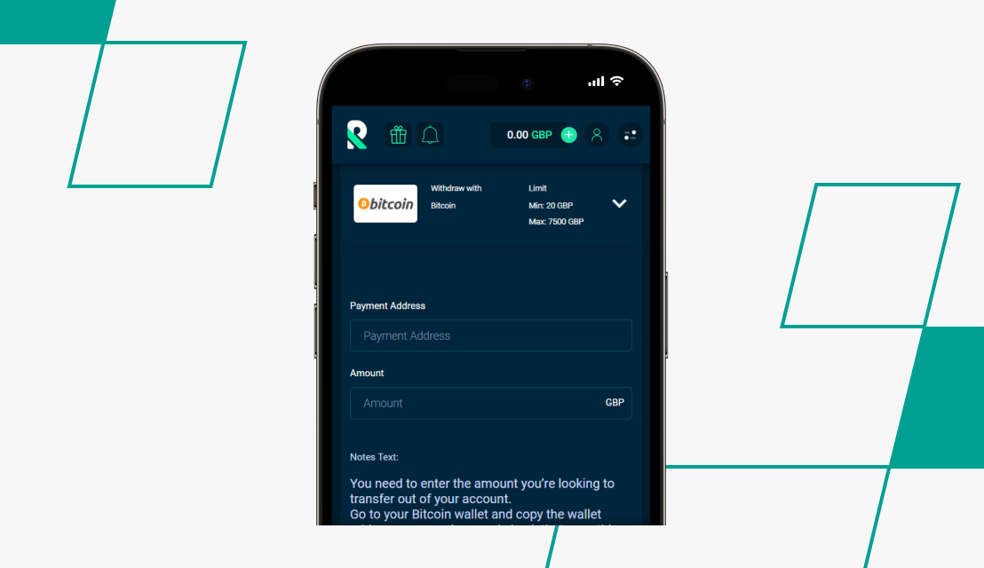 screenshot of rolletto withdrawal step 4