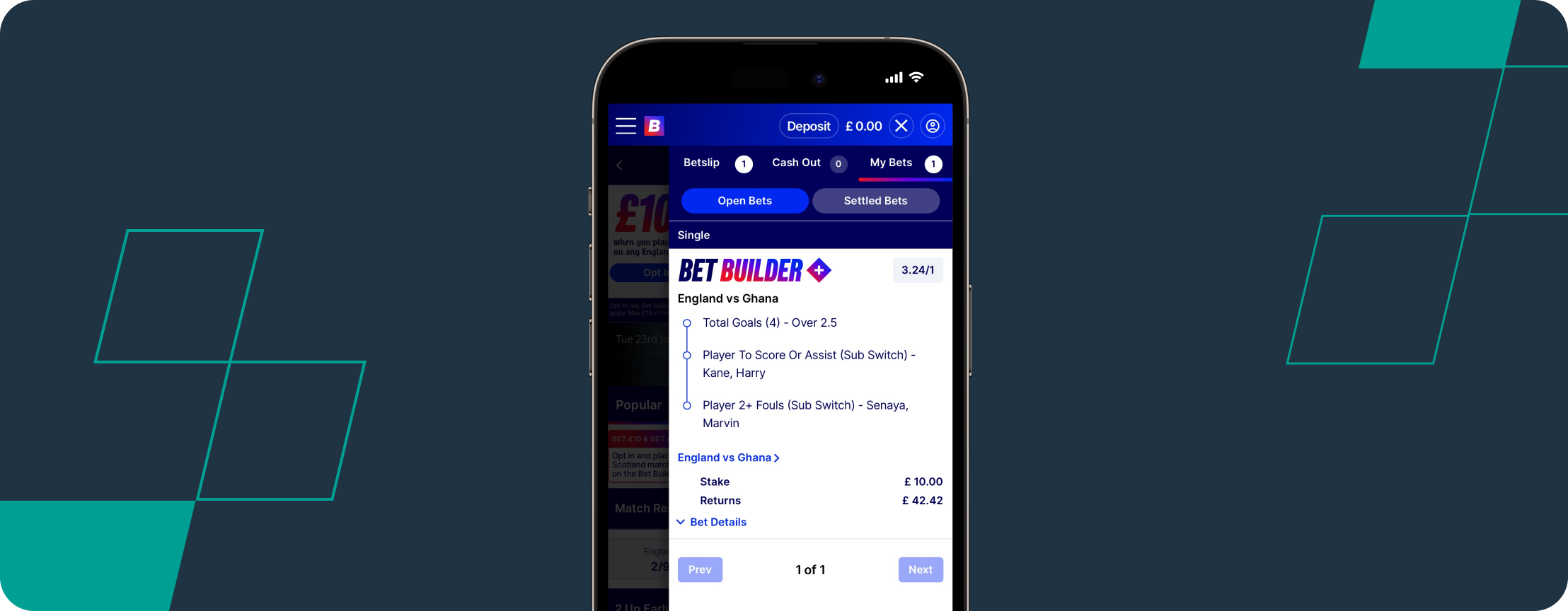 Betfred Betslip England Ghana Bet Builder June 2026 Mobile