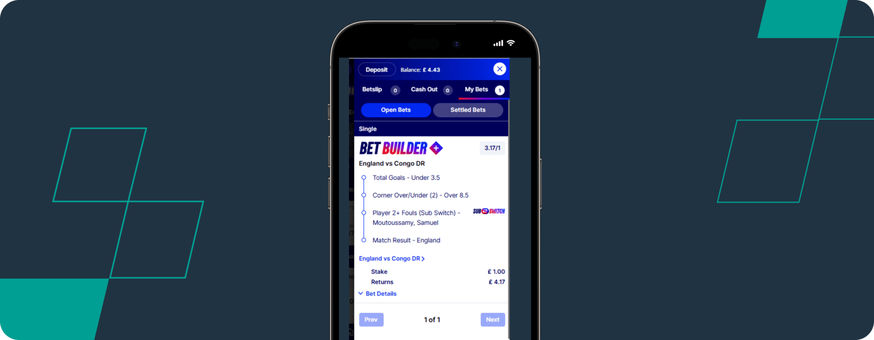 Betfred bet slip 29th June England vs DR Congo World Cup 2026