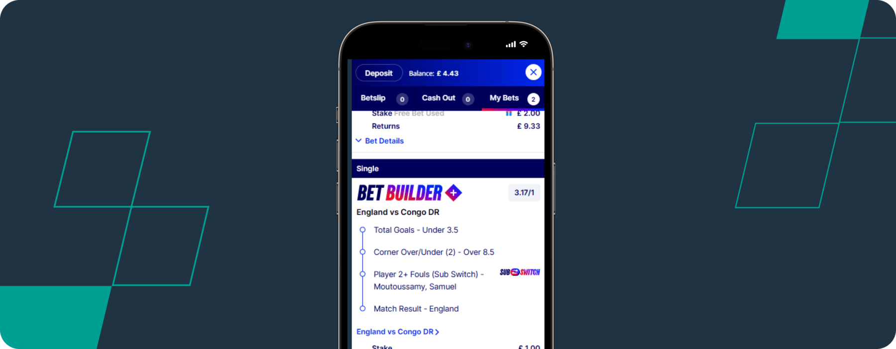 Betfred bet slip 29th June England vs DR Congo World Cup 2026