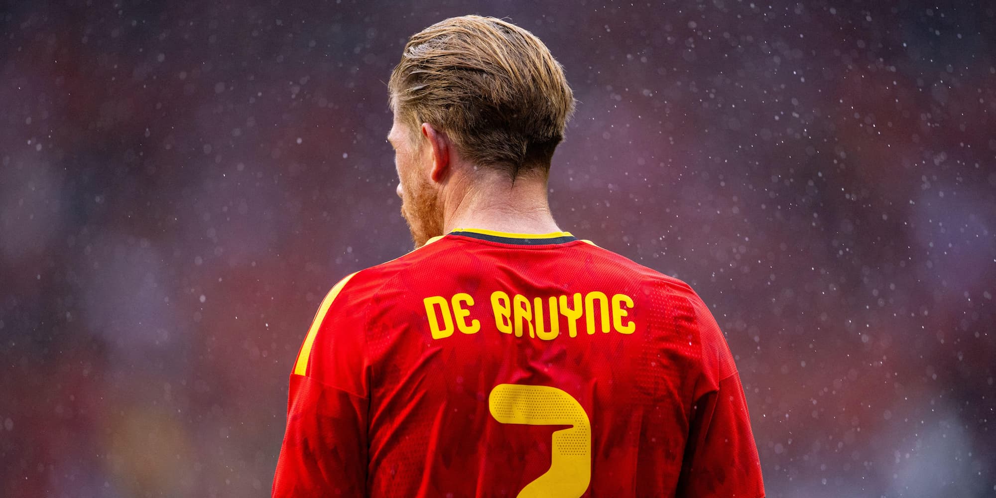 Kevin De Bruyne in his Belgium kit