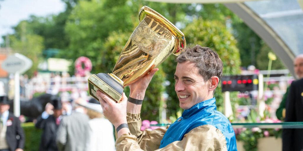 Jockey James Doyle in the Wathnan Racing colours