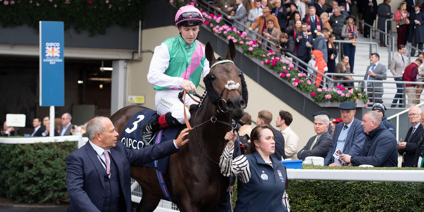 Kalpana and jockey Colin Keane at Ascot