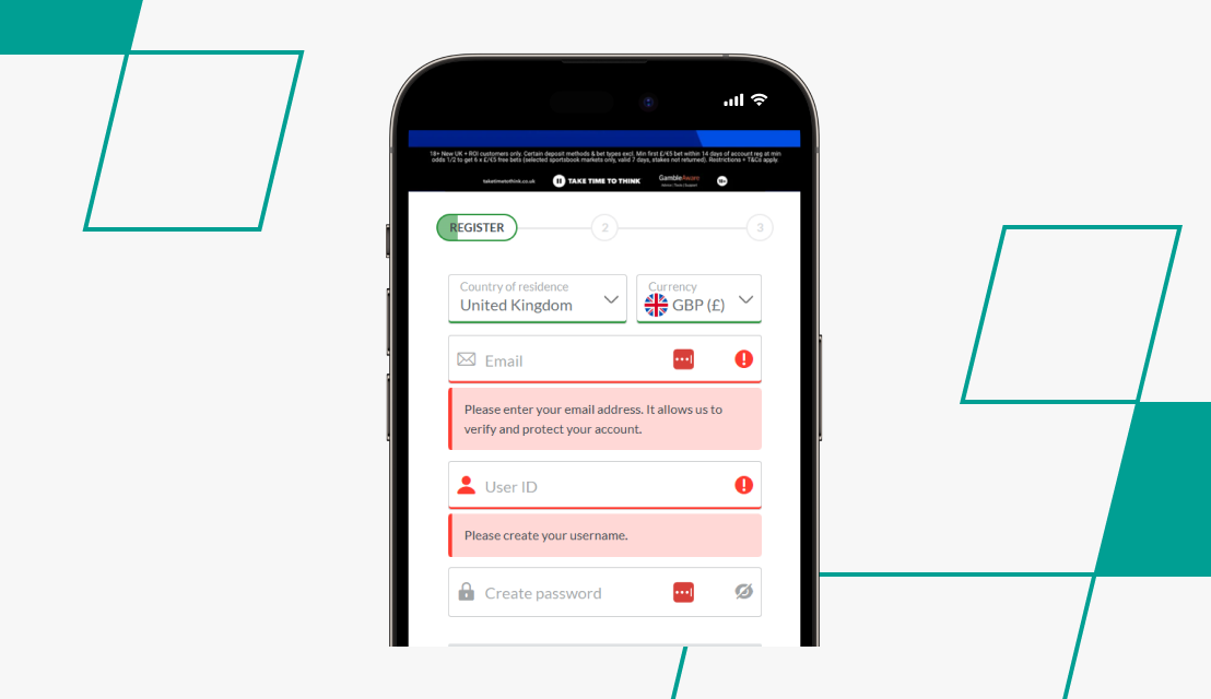 screenshot of coral registration process step 3