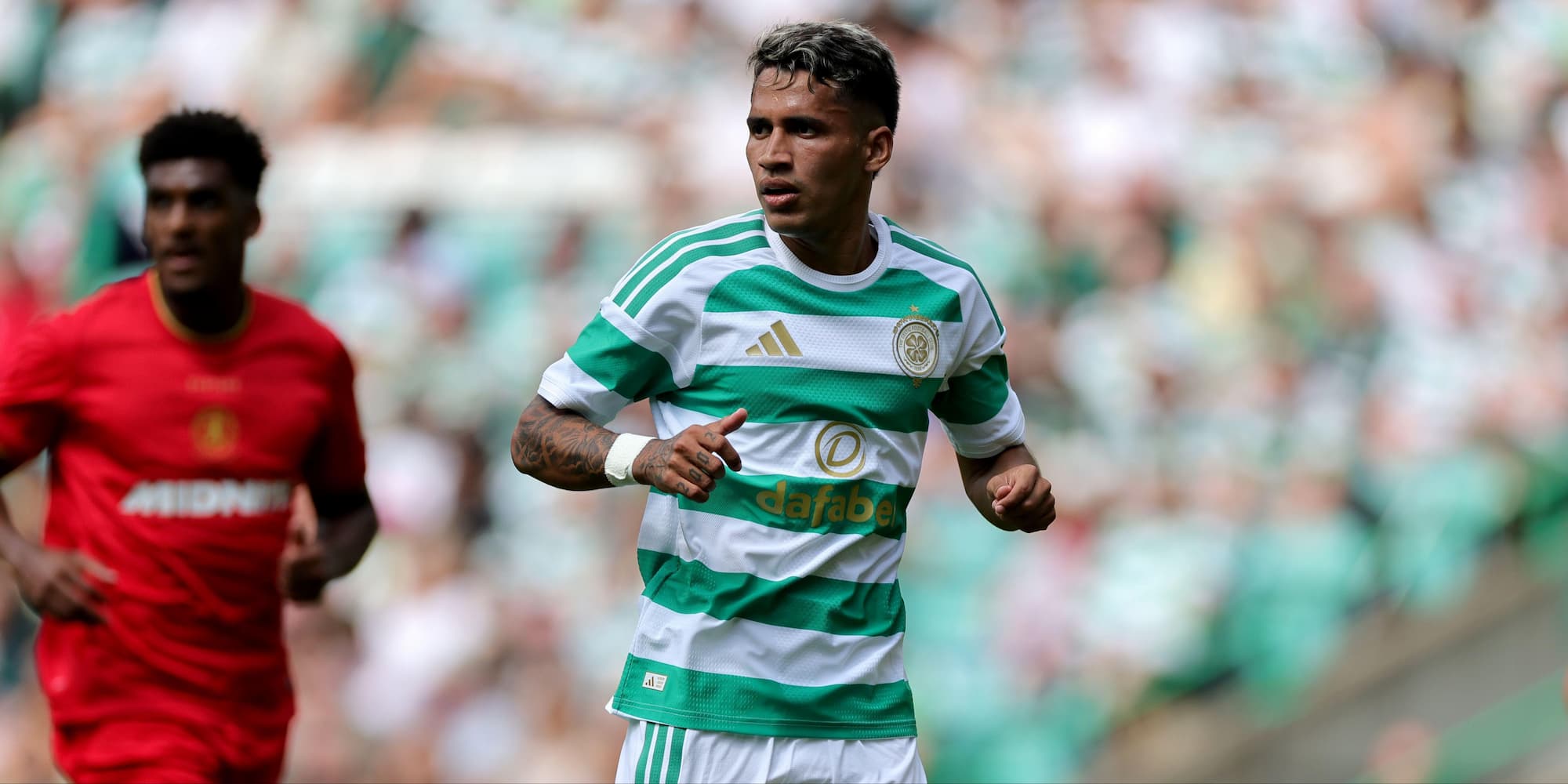 Camilo Duran playing for Celtic in a pre-season friendly