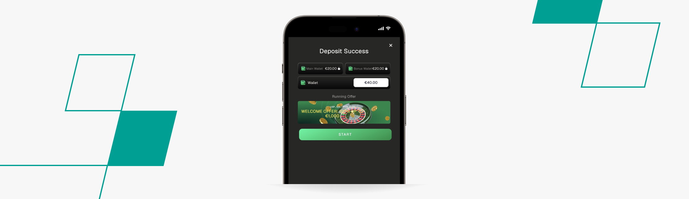 screenshot of uspin deposit confirmation page