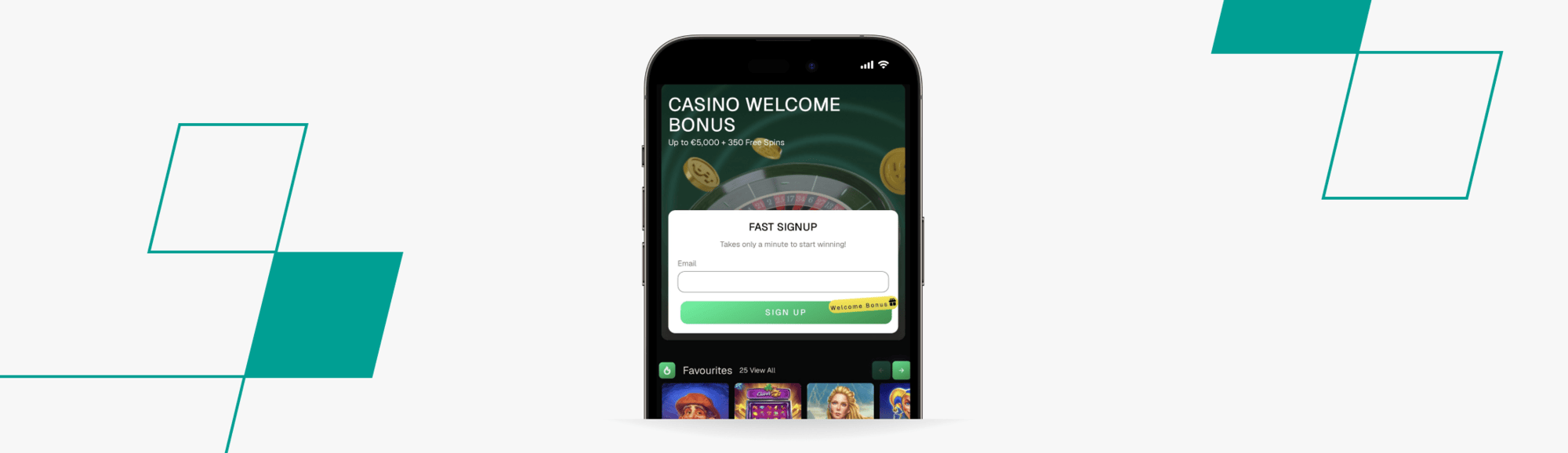 screenshot of uspin fast signup box