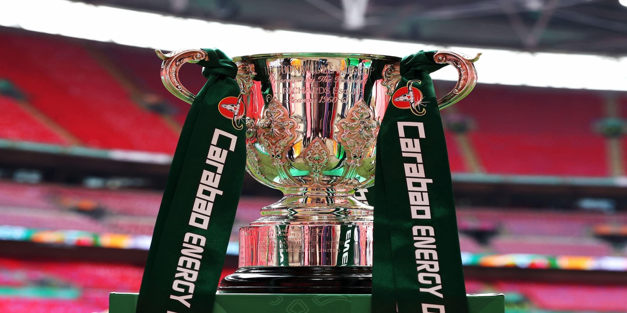 The EFL trophy on display ahead of the 2026 EFL Cup final