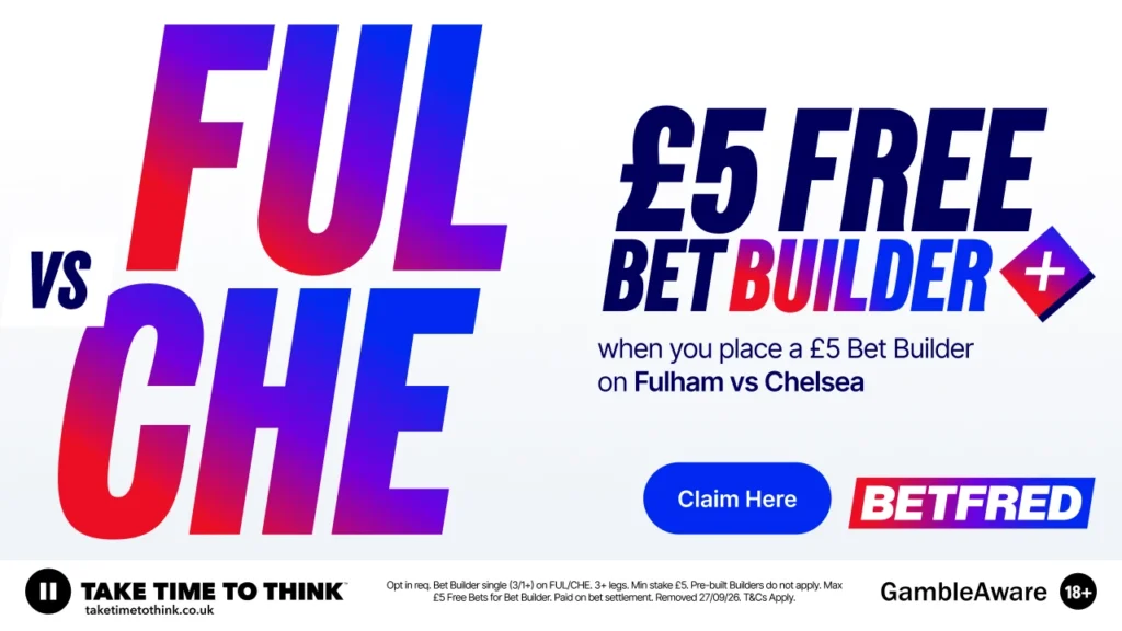 Betfred £5 bet builder offer