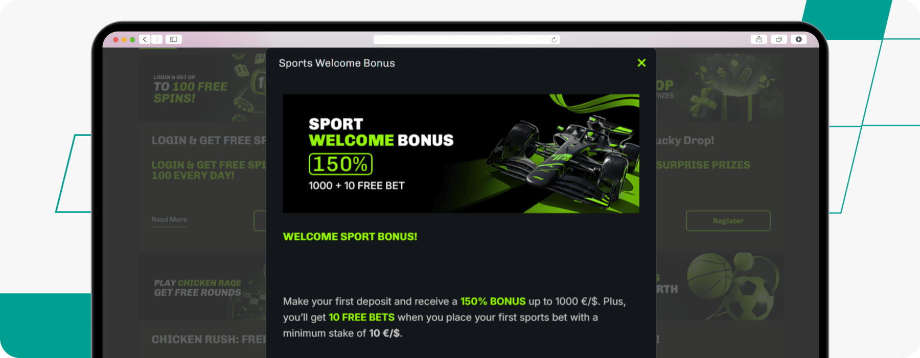 screenshot of velobet sports welcome offer