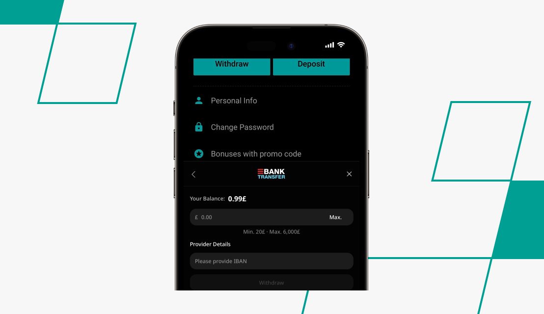 screenshot of cosmobet withdrawal details