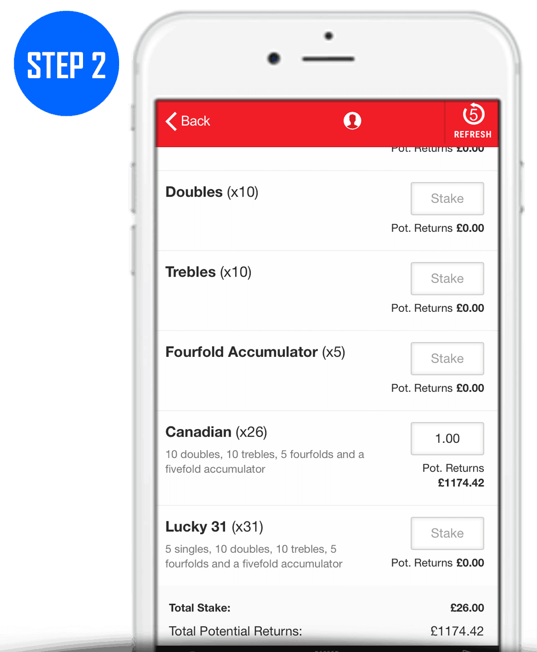 Step 2 How To Place A Canadian Bet