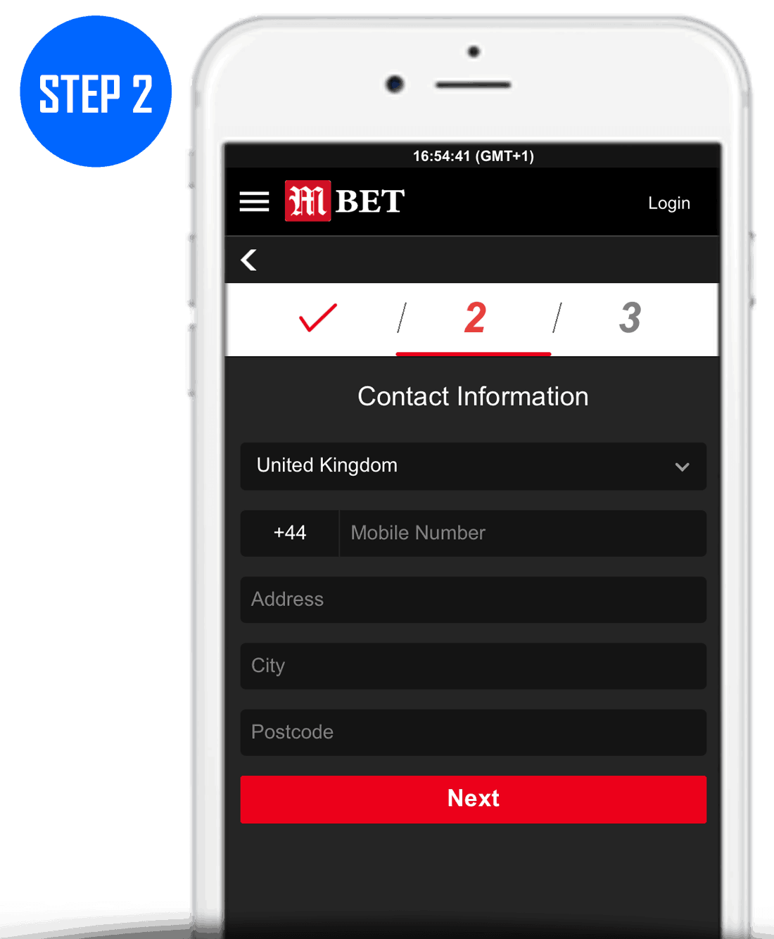 MansionBet Sign Up Process Step 2