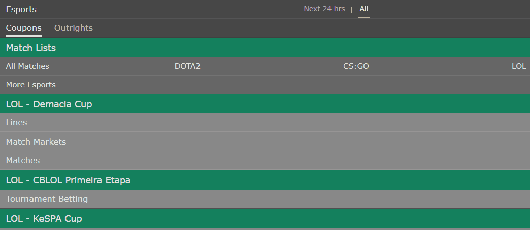 Bet365 esports matches