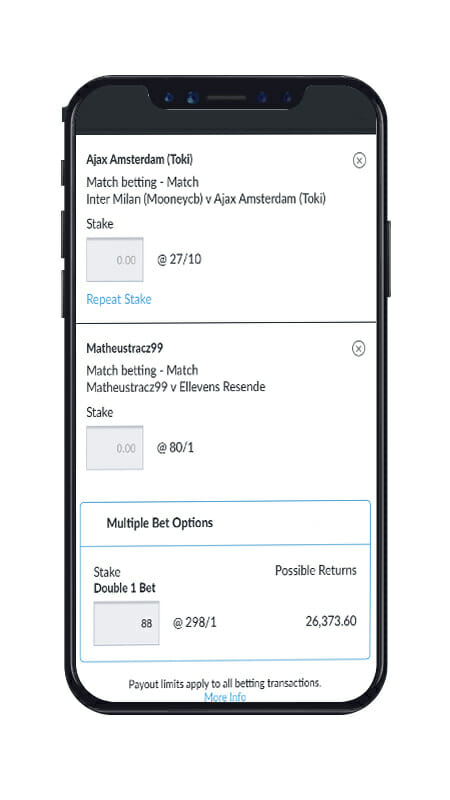 Betvictor Betting Slip