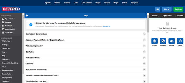 Image Of Betfred Help