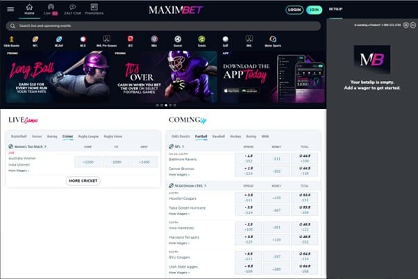 Maximbet football bets