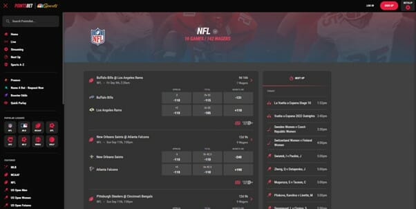 pointsbet football bets