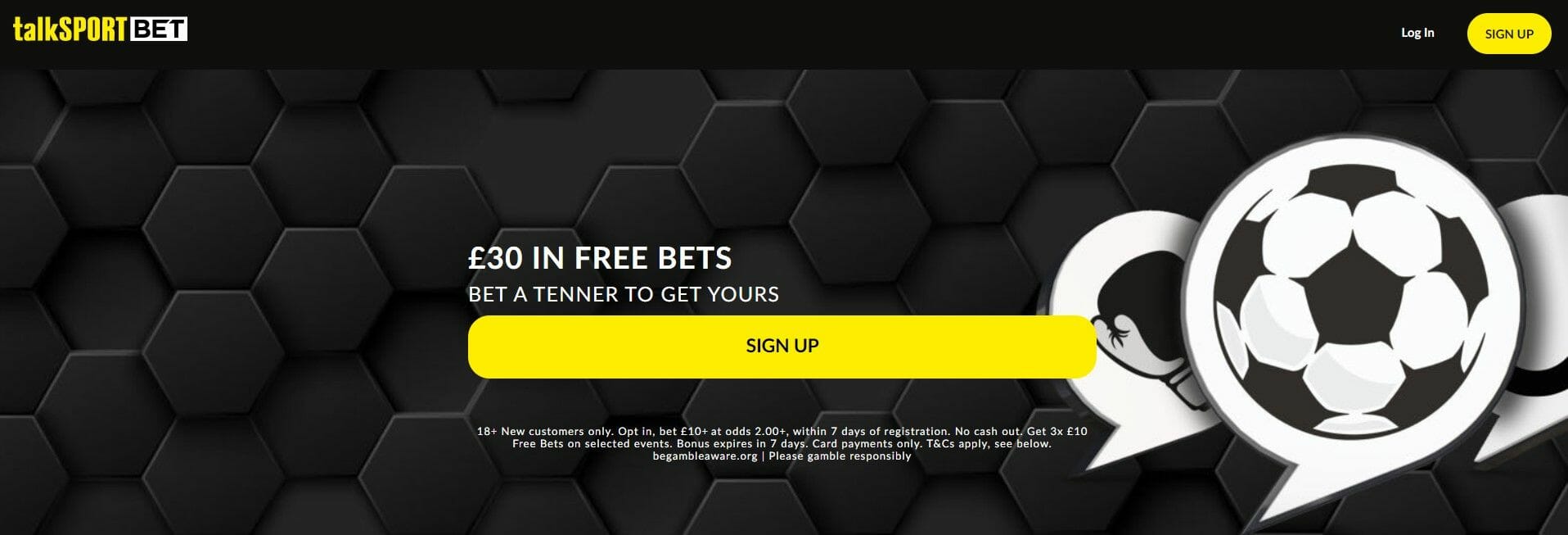 talkSPORT BET welcome offer screenshot